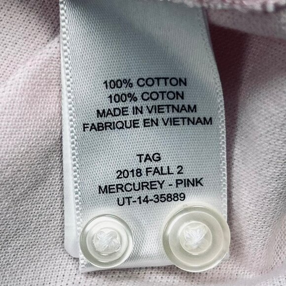 UNTUCKit Large Pink Long Sleeve Knit Shirt Button Down Golf Work - Picture 5 of 7